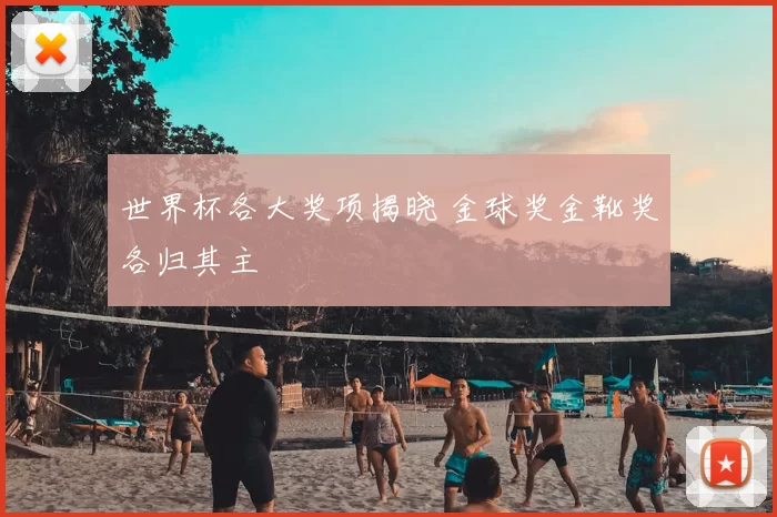 世界杯各大奖项揭晓 金球奖金靴奖各归其主