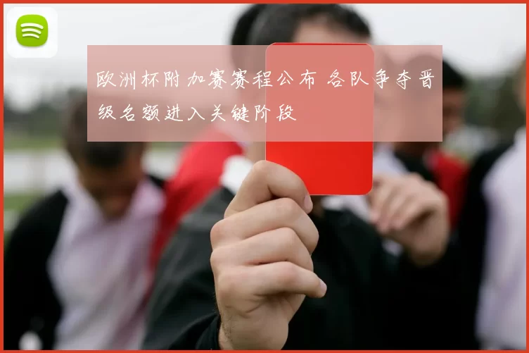 欧洲杯附加赛赛程公布 各队争夺晋级名额进入关键阶段