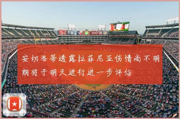 安切洛蒂透露拉菲尼亚伤情尚不明朗将于明天进行进一步评估